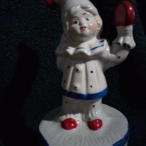 Rare/Vintage porcelain clown music box